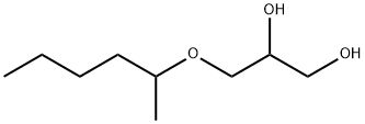 3-[(1-Methylpentyl)oxy]-1,2-propanediol Struktur