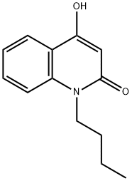 1-ブチル-4-ヒドロキシカルボスチリル 化学構造式