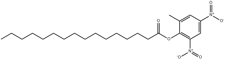 Palmitic acid 2-methyl-4,6-dinitrophenyl ester Struktur