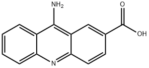 9-アミノ-2-アクリジンカルボン酸 化学構造式