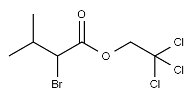 2,2,2-trichloroethyl 2-bromo-3-methyl-butanoate Struktur