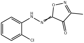 3-Methylisoxazoledione-4,5 o-chlorophenylhydrazone Struktur