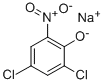 ナトリウム2,4-ジクロロ-6-ニトロフェノキシド 化学構造式