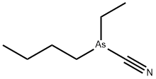 Butylcyanoethylarsine Struktur