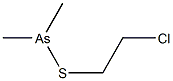 (2-Chloroethylthio)dimethylarsine Struktur