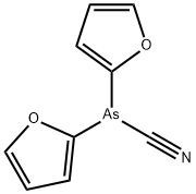 Cyanodi(2-furyl)arsine Struktur