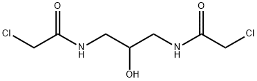 N,N'-(2-Hydroxytrimethylene)bis(chloroacetamide) Struktur