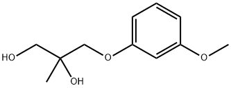 3-(m-Methoxyphenoxy)-2-methyl-1,2-propanediol Struktur