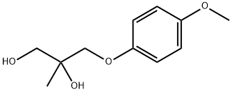 3-(p-Methoxyphenoxy)-2-methyl-1,2-propanediol Struktur