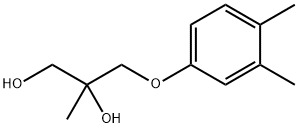2-メチル-3-(3,4-ジメチルフェノキシ)-1,2-プロパンジオール 化学構造式