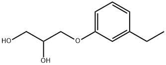 3-(m-エチルフェノキシ)-1,2-プロパンジオール 化学構造式