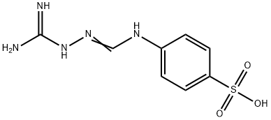 4-[3-(アミジノ)グアニジノ]ベンゼンスルホン酸 化学構造式