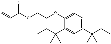 2-[2,4-bis(1,1-dimethylpropyl)phenoxy]ethyl acrylate Struktur