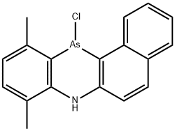 12-Chloro-7,12-dihydro-8,11-dimethylbenzo[a]phenarsazine Structure