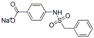 4-[[(Phenylmethyl)sulfonyl]amino]benzoic acid sodium salt Struktur