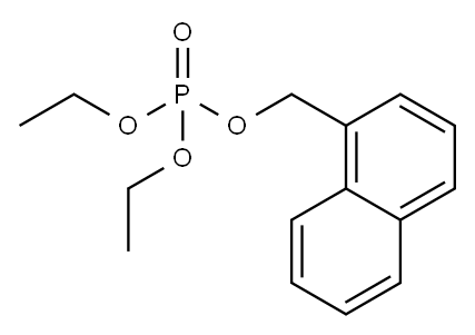 Phosphoric acid diethyl(1-naphtylmethyl) ester Struktur