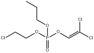 (2-Chloroethyl)(2,2-dichlorovinyl)propyl=phosphate Struktur