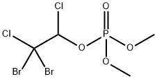 Phosphoric acid dimethyl 1,2-dichloro-2,2-dibromoethyl ester Structure