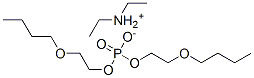 diethylammonium bis(2-butoxyethyl) phosphate Struktur