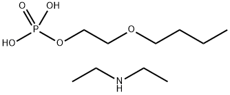 bis(diethylammonium) 2-butoxyethyl phosphate Struktur