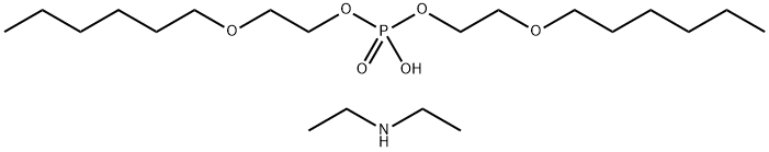 diethylammonium bis[2-(hexyloxy)ethyl] phosphate Struktur