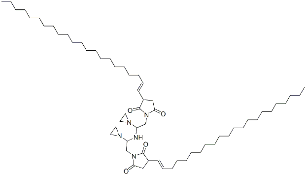1,1'-[iminobis(ethyleneiminoethylene)]bis[3-(docosenyl)pyrrolidine-2,5-dione] Struktur