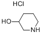 3-ピペリジノール·塩酸塩 化学構造式