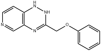 1,2-ジヒドロ-3-(フェノキシメチル)ピリド[3,4-e]-1,2,4-トリアジン 化学構造式