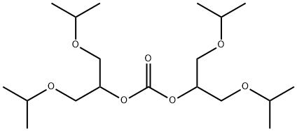 Carbonic acid bis(1-isopropoxymethyl-2-isopropoxyethyl) ester Struktur