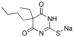 5-Butyl-5-ethyl-2-sodiothio-4,6(1H,5H)-pyrimidinedione Struktur