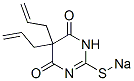 5,5-Diallyl-2-sodiothio-4,6(1H,5H)-pyrimidinedione Struktur