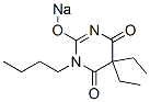 1-Butyl-5,5-diethyl-2-sodiooxy-4,6(1H,5H)-pyrimidinedione Struktur