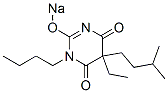 1-Butyl-5-ethyl-5-isopentyl-2-sodiooxy-4,6(1H,5H)-pyrimidinedione Struktur