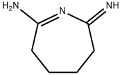 3,4,5,6-Tetrahydro-2-imino-2H-azepin-7-amine Structure