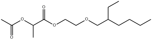 2-Acetoxypropionic acid 2-(2-ethylhexyloxy)ethyl ester Struktur
