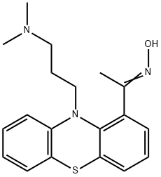 10-(3-Dimethylaminopropyl)-10H-phenothiazin-1-yl(methyl) ketone oxime Struktur