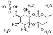 硫酸大观霉素(四水),64058-48-6,结构式