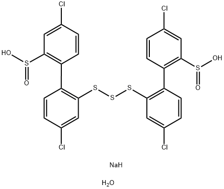 Disodium 2',2'-trithiobis(4,4'-dichloro-2-biphenylsulfinate) Struktur