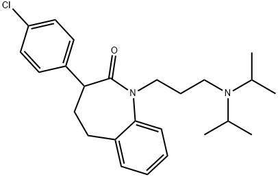 64058-64-6 2,3,4,5-Tetrahydro-3-(p-chlorophenyl)-1-[3-(diisopropylamino)propyl]-1H-1-benzazepin-2-one