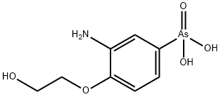 3-Amino-4-(2-hydroxyethoxy)phenylarsonic acid Struktur