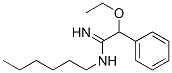 2-Ethoxy-N1-hexyl-2-phenylacetamidine Struktur