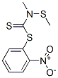 N-Methyl-N-(methylthio)dithiocarbamic acid 2-nitrophenyl ester Struktur