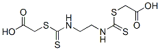 Ethylenebis(iminocarbonothioylthio)diacetic acid Structure