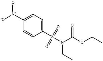 N-Ethyl-N-(p-nitrophenylsulfonyl)carbamic acid ethyl ester Struktur
