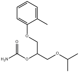 1-イソプロポキシ-3-(o-トリルオキシ)-2-プロパノールカルバマート 化学構造式