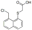 2-[(8-Chloromethylnaphthalen-1-yl)thio]acetic acid Struktur