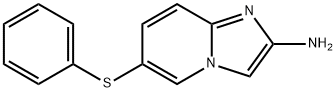 IMidazo[1,2-a]pyridin-2-aMine, 6-(phenylthio)- Structure