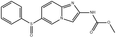 CarbaMic acid, [6-(phenylsulfinyl)iMidazo[1,2-a]pyridin-2-yl]-, Methyl ester (9CI) Struktur