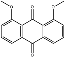 1,8-dimethoxyanthraquinone Struktur