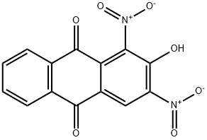 2-hydroxy-1,3-dinitroanthraquinone 化学構造式